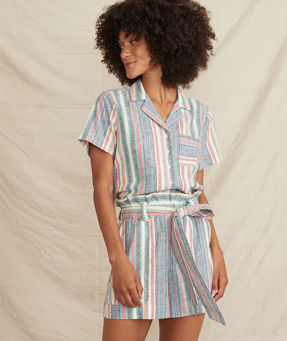 Audrey Short in Multi Stripe