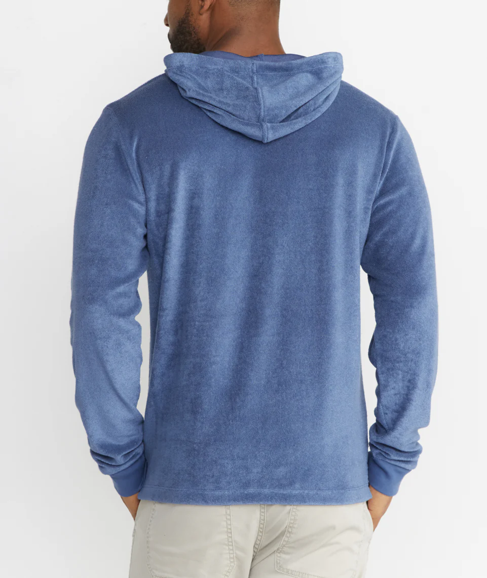 Beach Hoodie in Faded Denim