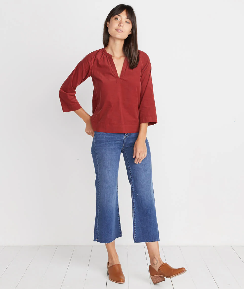 Lenora Blouse in Rosewood