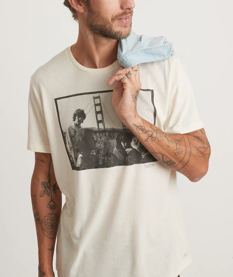The Doors Photo Tee in Unisex Natural