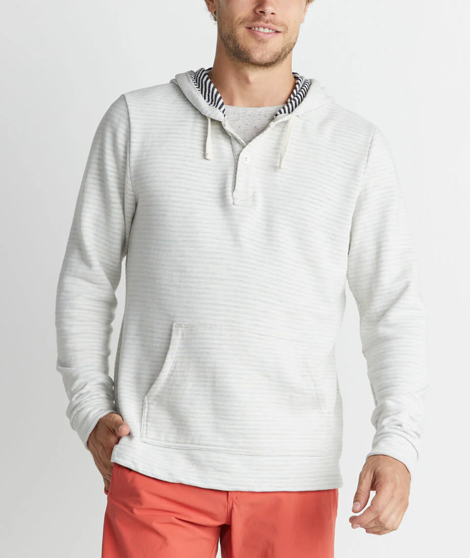 Beach Hoodie in Blue Stripe