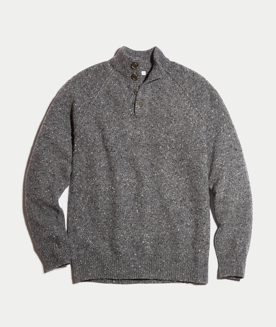 Fillmore Fishermans Sweater in Soot
