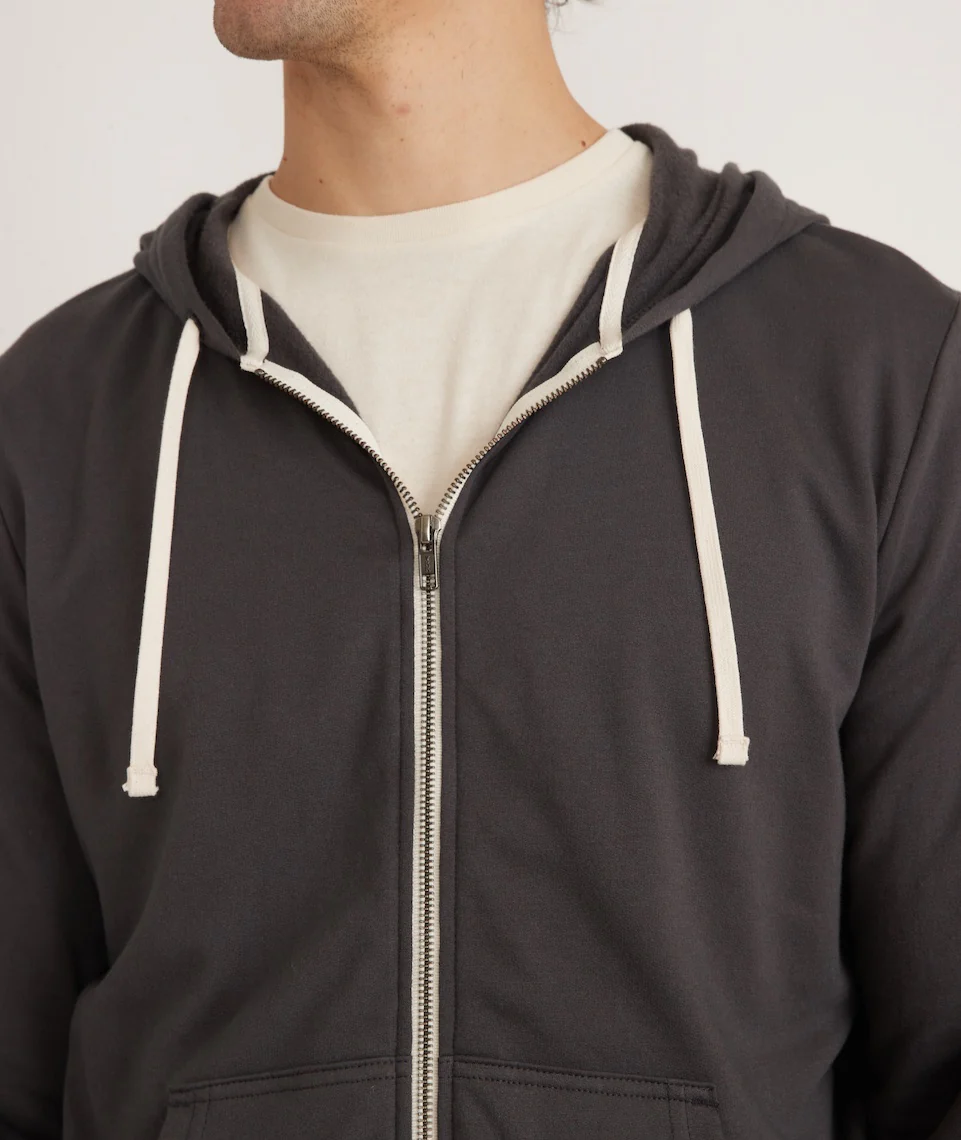 Afternoon Full Zip Hoodie in Asphalt Grey