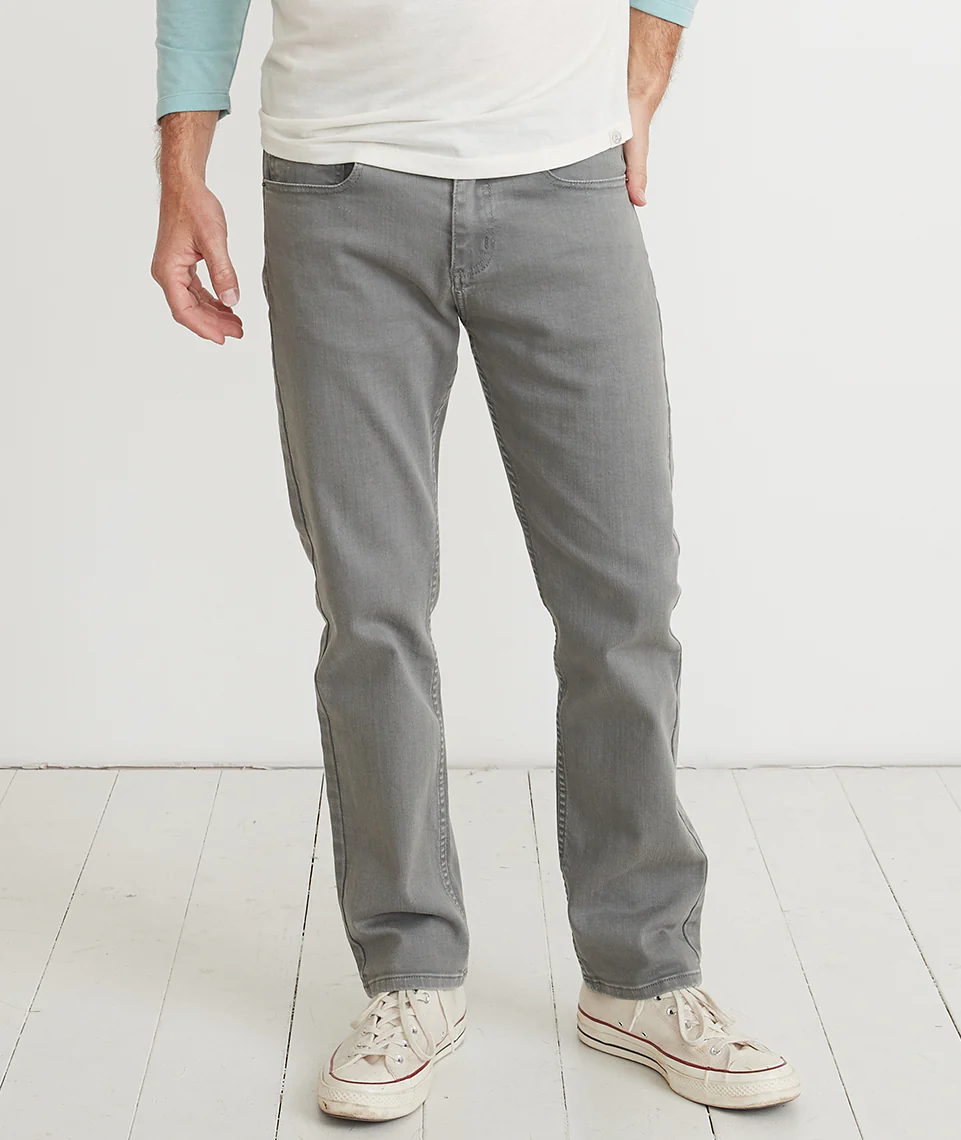 Straight 5 Pocket Pant in Concrete Grey