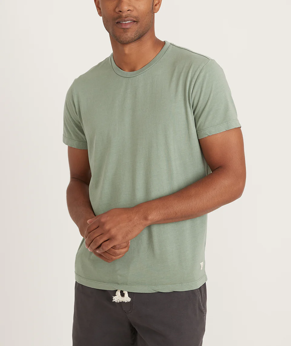 Signature Crew Tee in Hedge Green