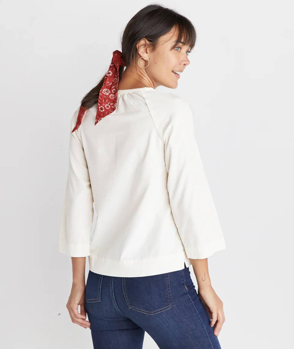 Lenora Blouse in White