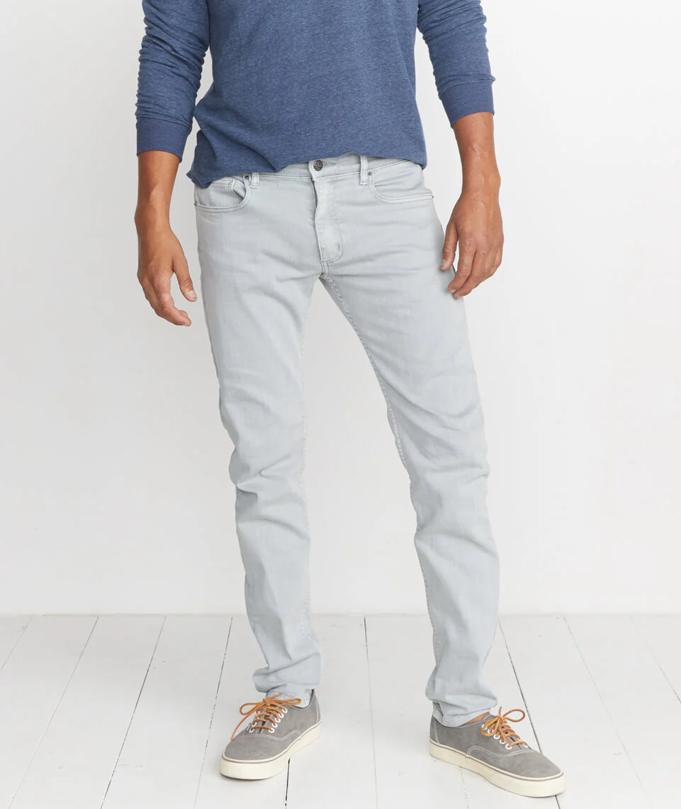 5 Pocket Slim Fit Pant in Light Grey