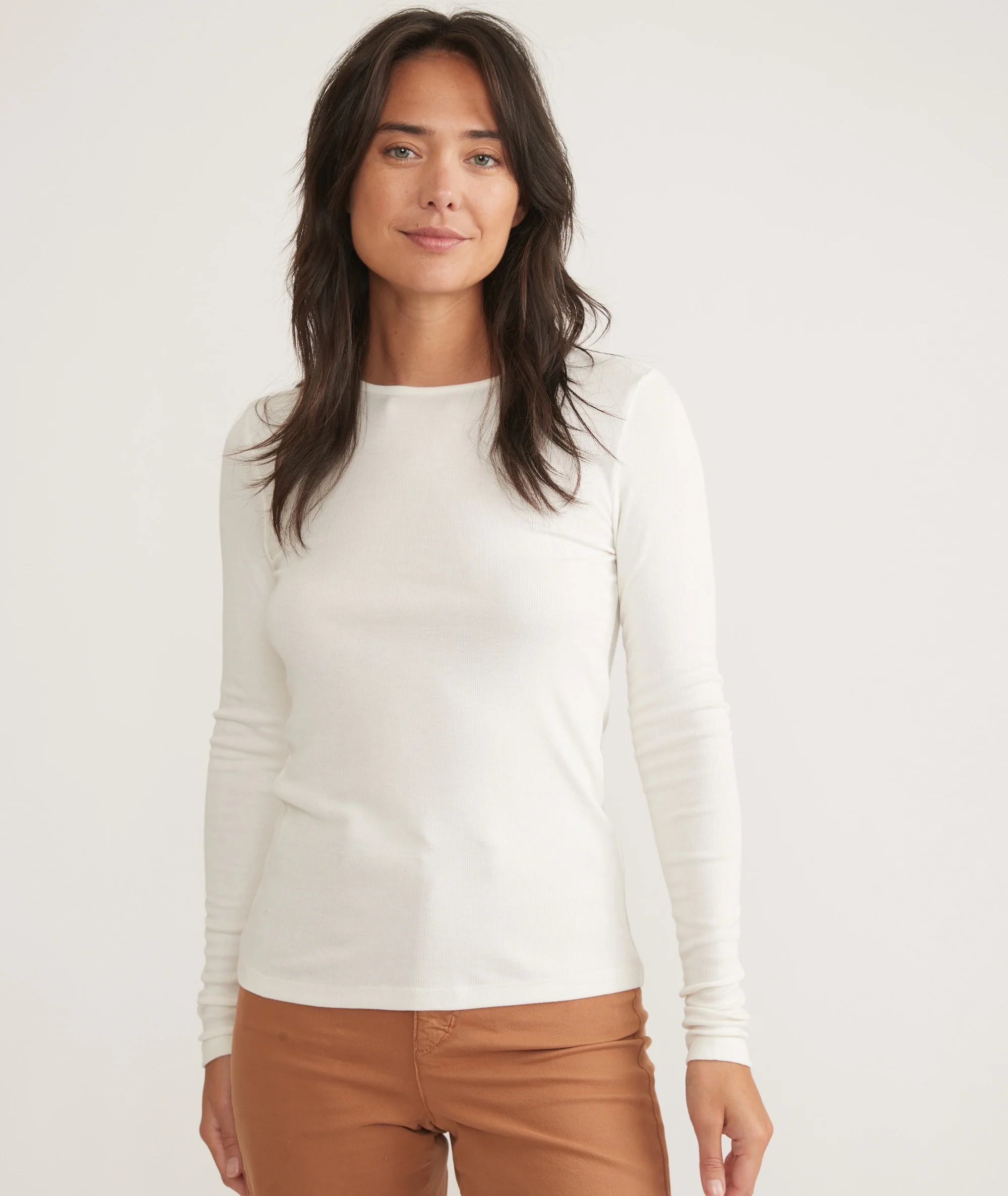 Lexi Rib Long Sleeve Crew Tee