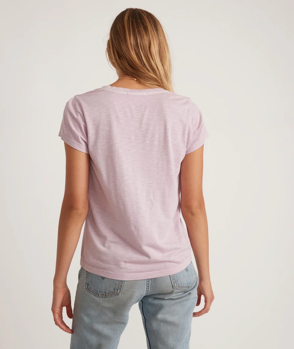 Scoop Neck Tee in Polignac