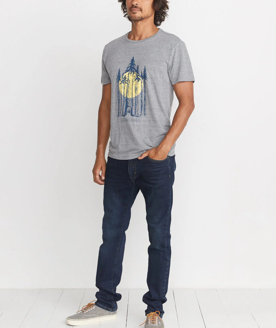 Redwoods Tee in Heather Grey