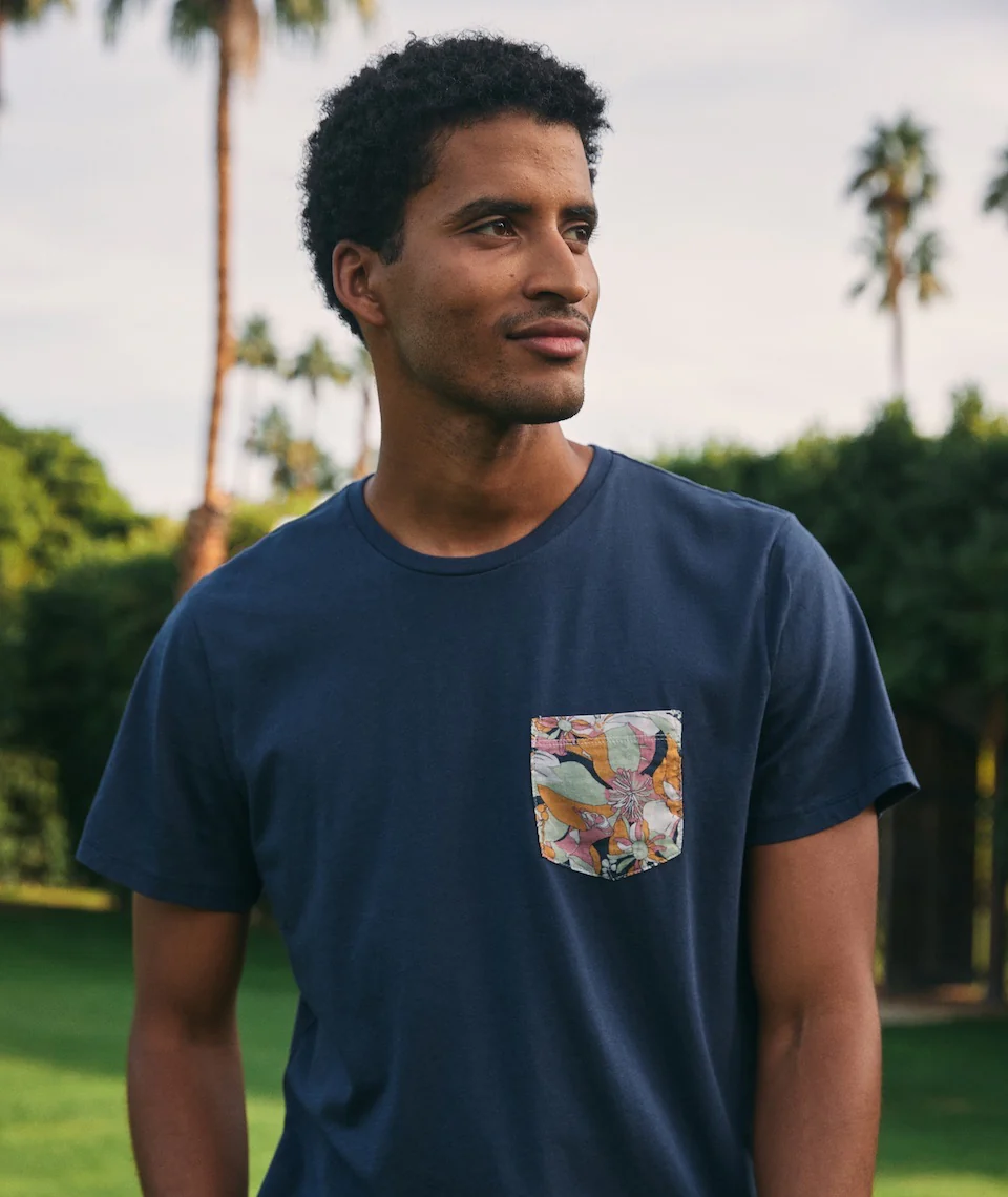 Signature Pocket Tee in India Ink