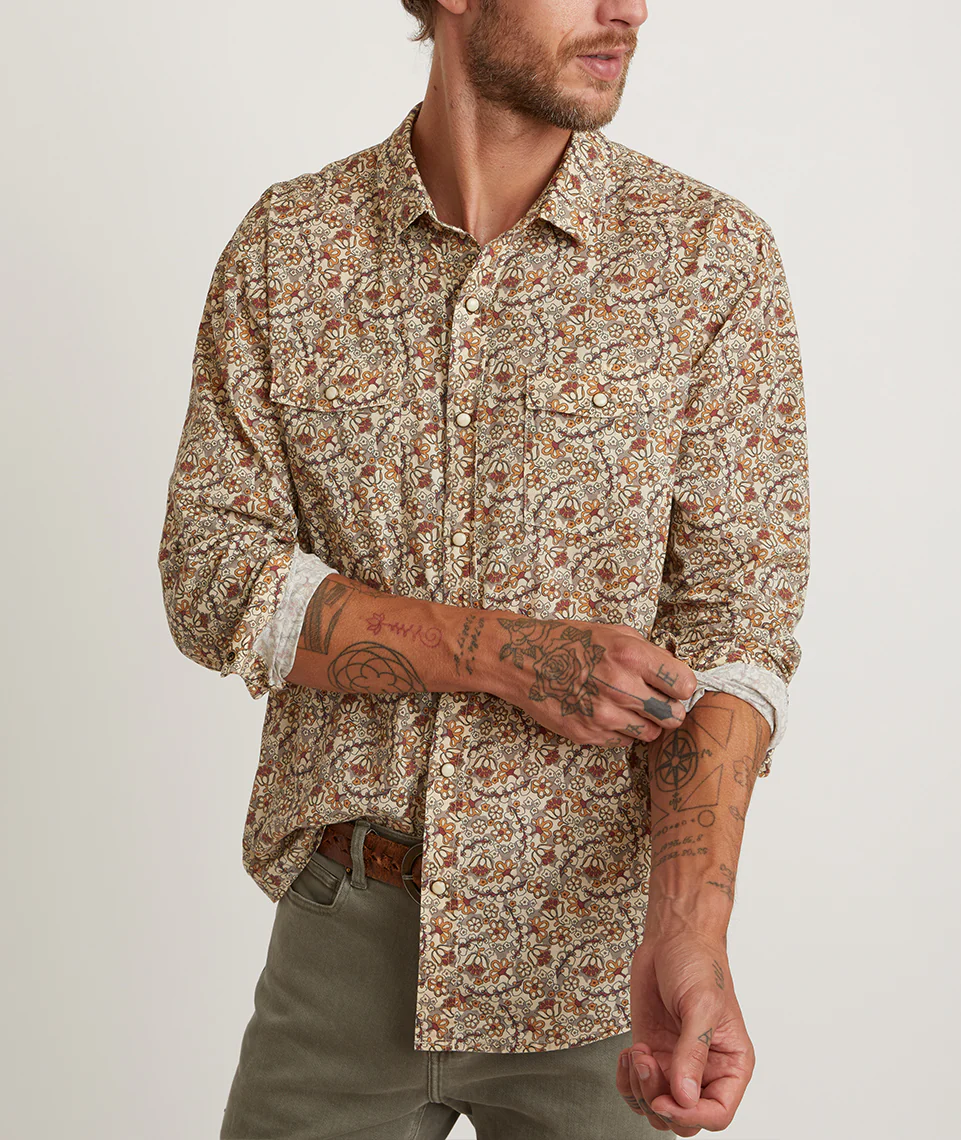 Bon Tempe Button Down in Boho Ditsy Floral