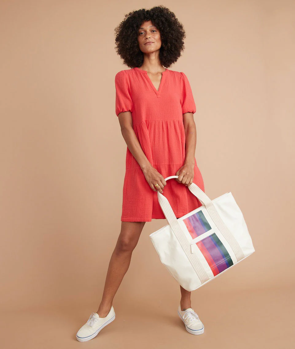 Jamie Mini Dress in Poinsettia Red