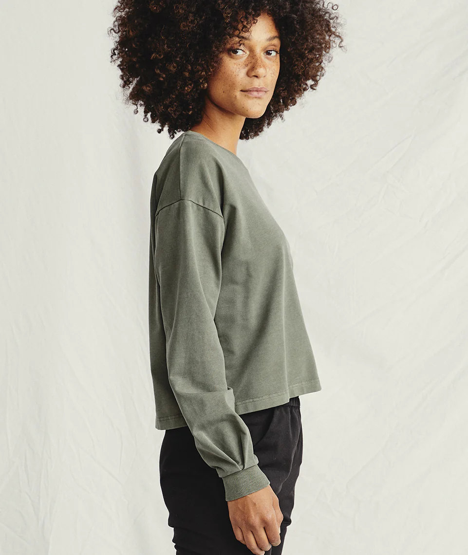 Tate Sweatshirt in Dusty Olive