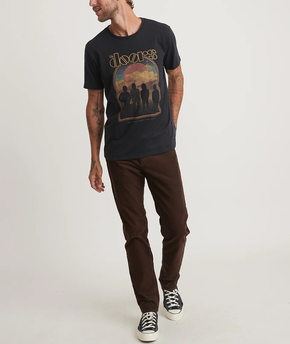 The Doors Unisex Tee in Faded Black