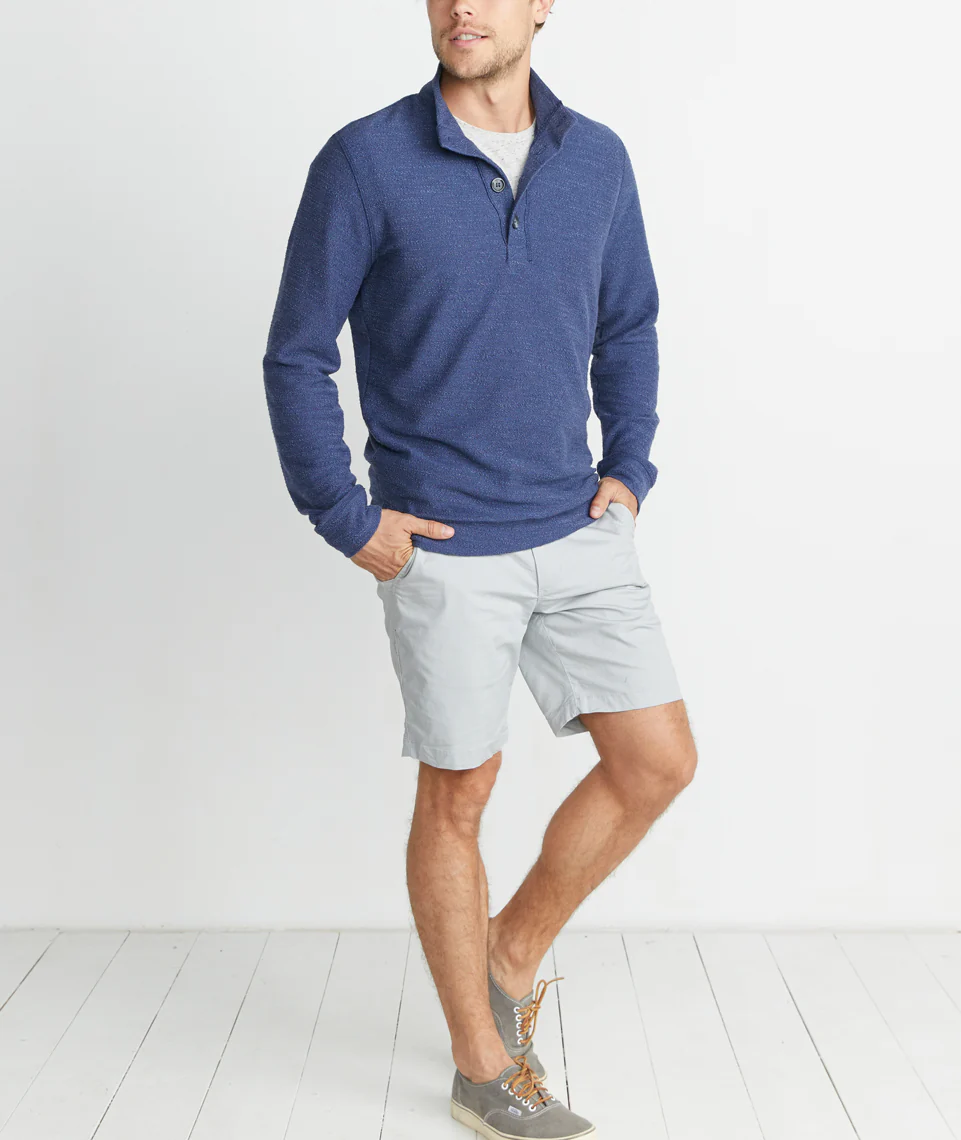 Clayton Pullover in Tonal Blue