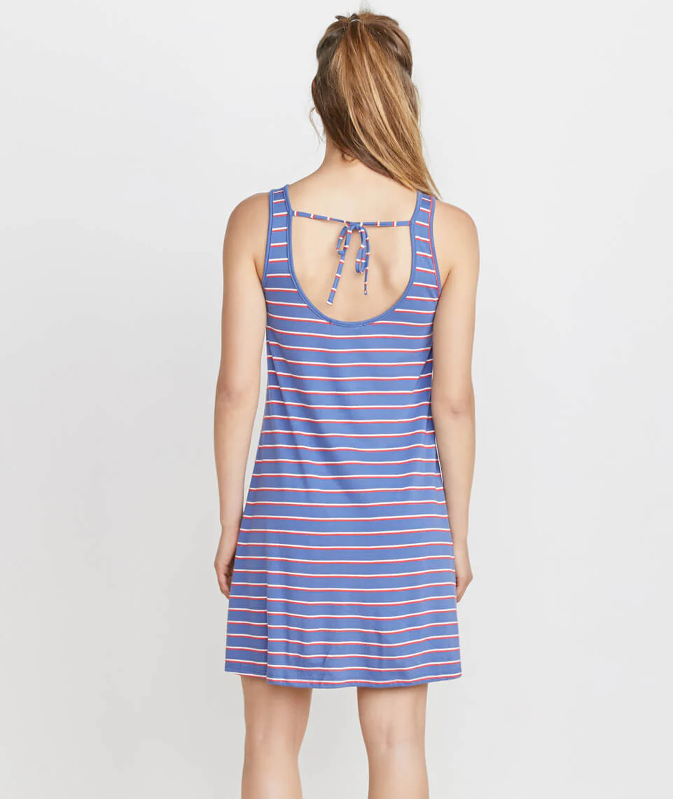 Alana Tank Dress in Dahlia Stripe