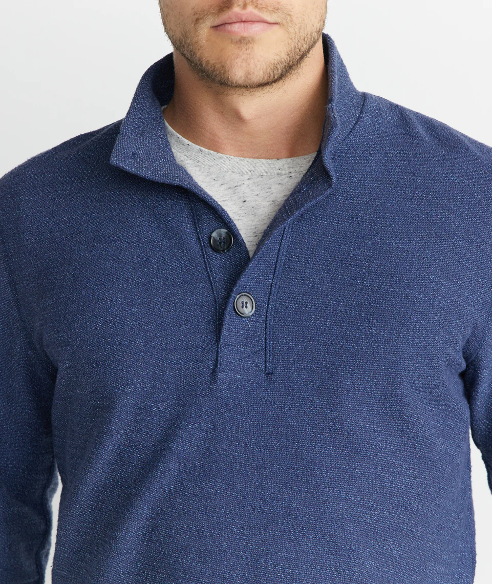 Clayton Pullover in Tonal Blue