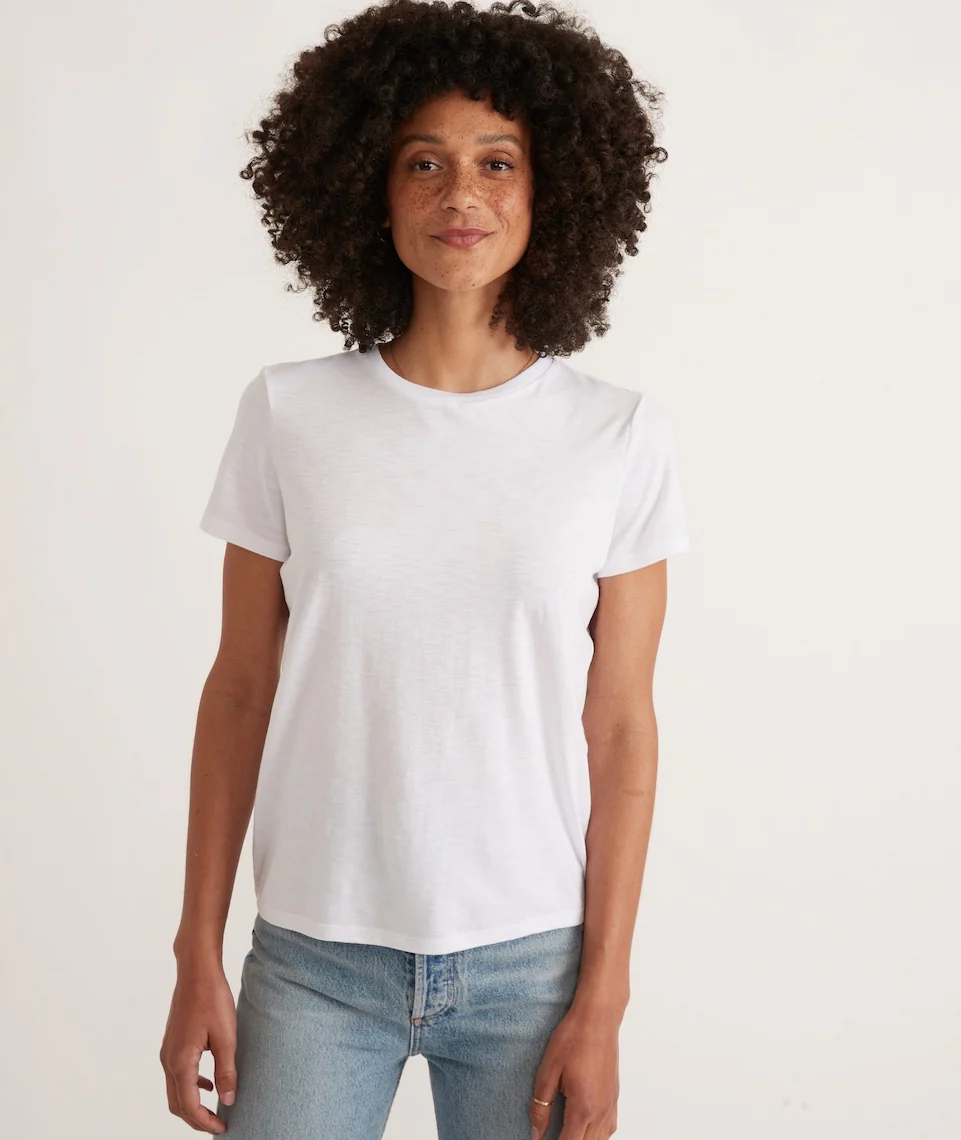 Classic Crew Tee in White