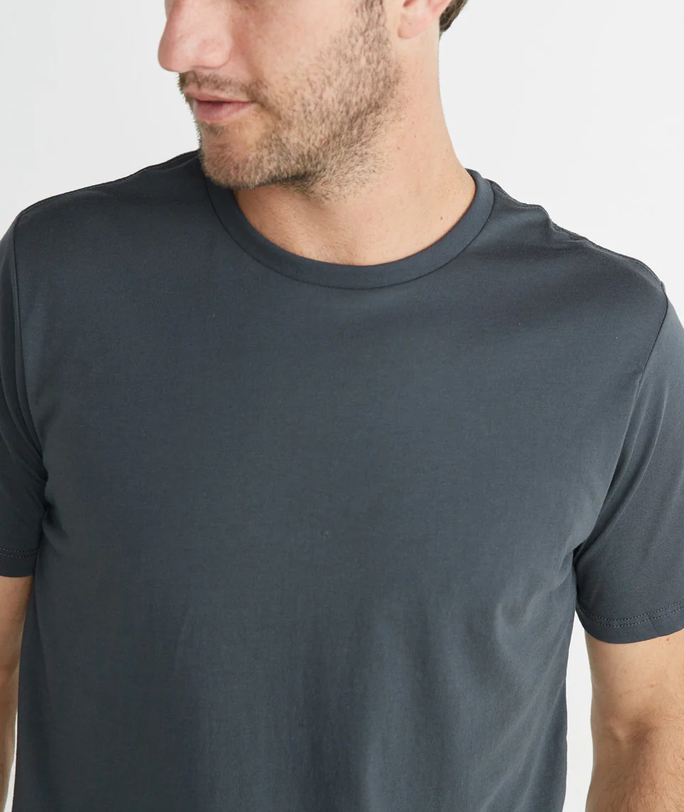 Signature Crewneck Tee - Asphalt Grey