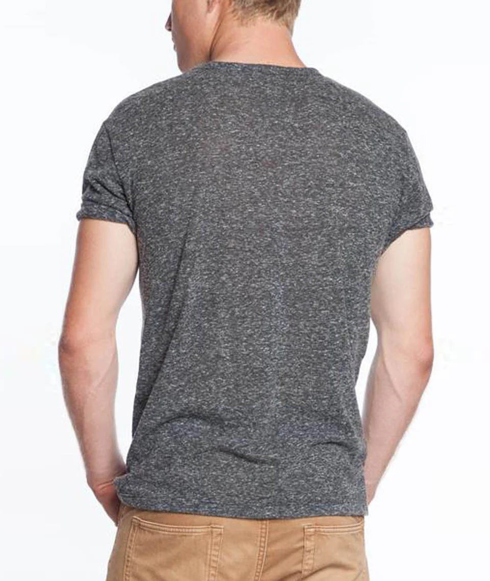 Melange Crewneck Tee - Charcoal