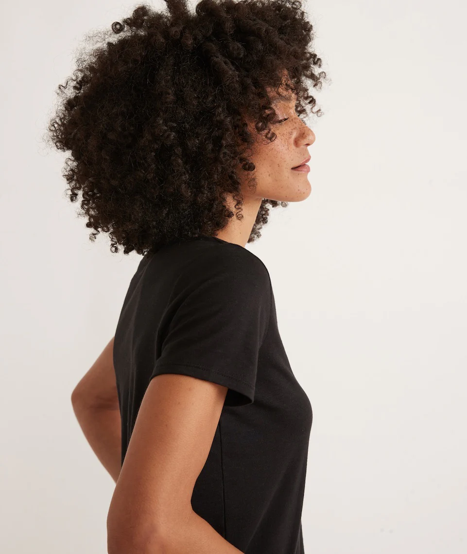 Classic Crew Tee in Black