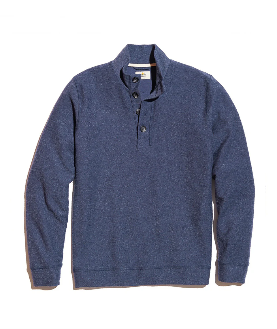 Clayton Pullover in Tonal Blue