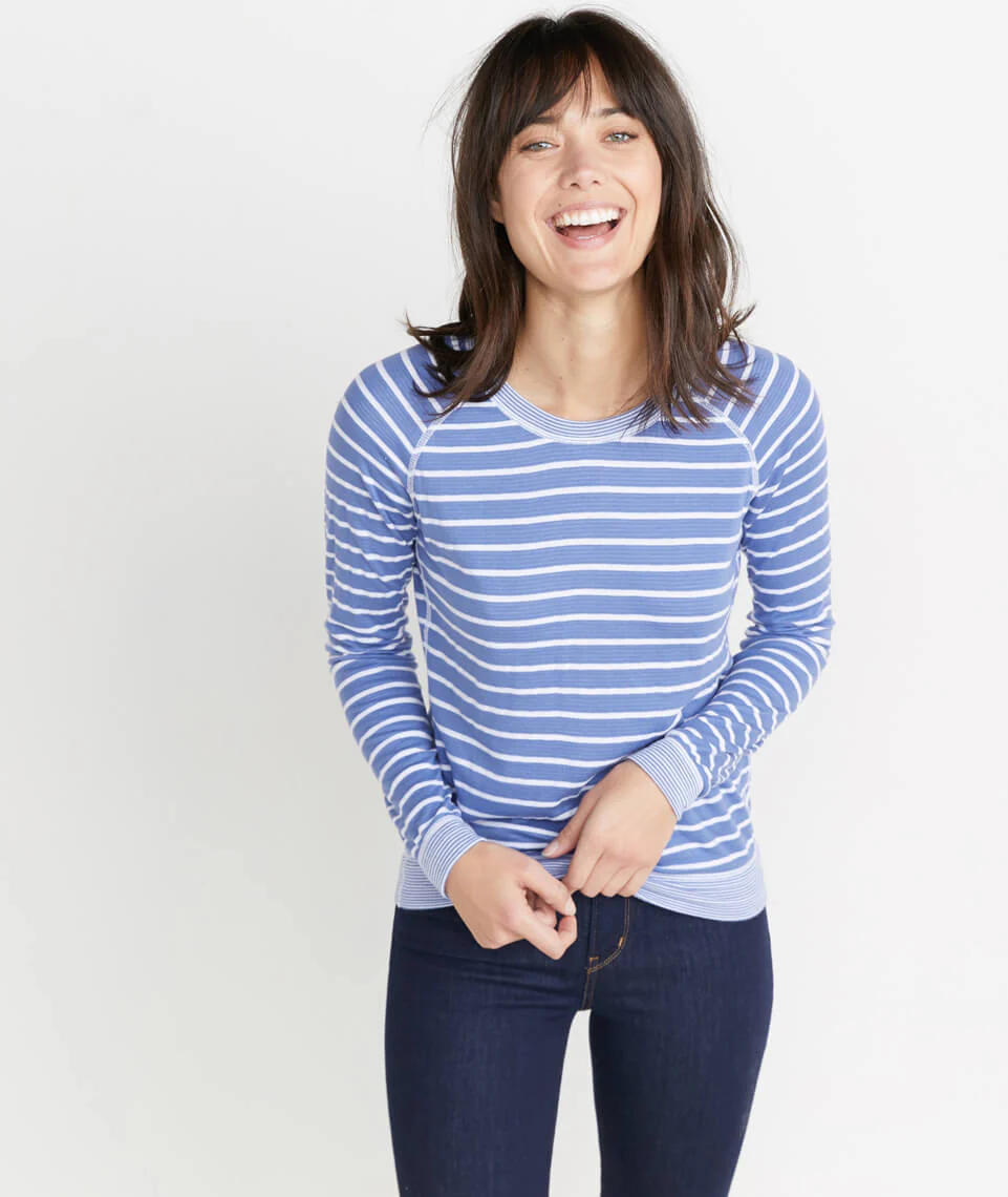 Radley Reversible Raglan in Marlin/White