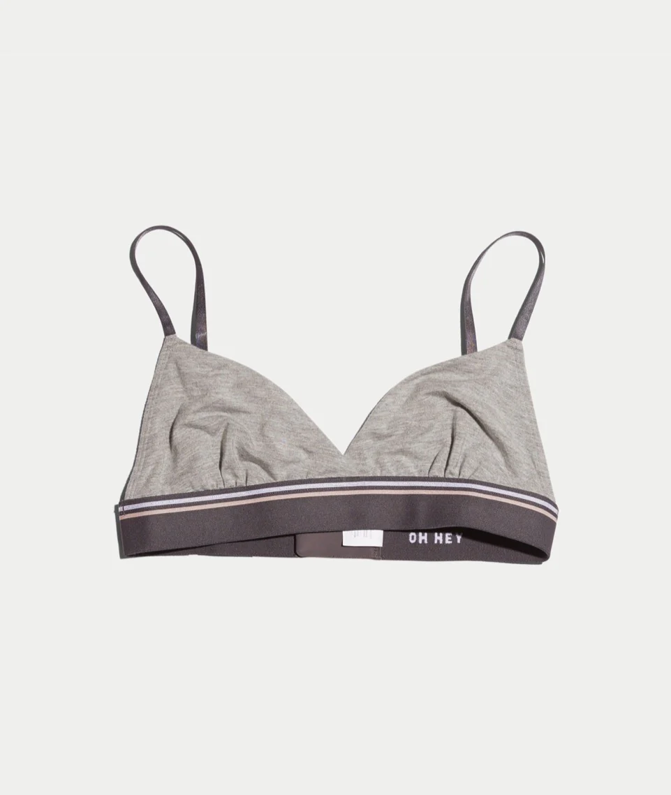 Rose Bralette in Heather Grey