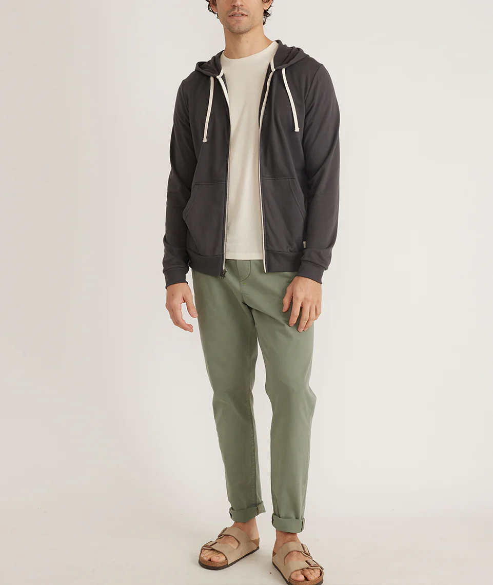 Afternoon Full Zip Hoodie in Asphalt Grey