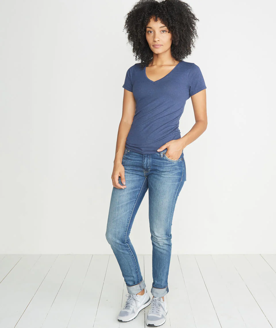 V-Neck in Twilight Overdye