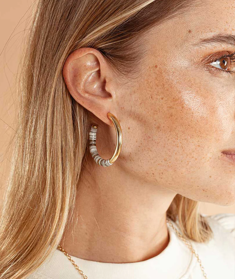 Soko Karamu Horn Hoop Earrings