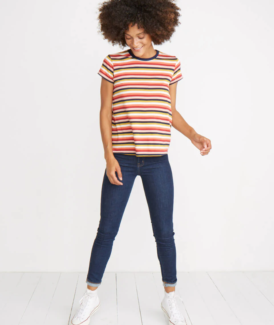 Swing Crew in Rosewood Stripe