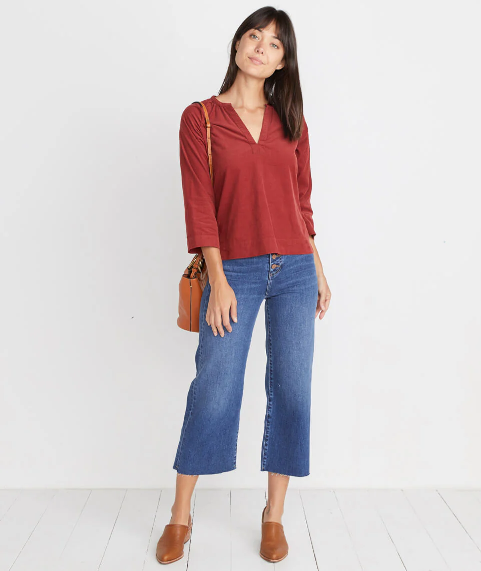 Lenora Blouse in Rosewood