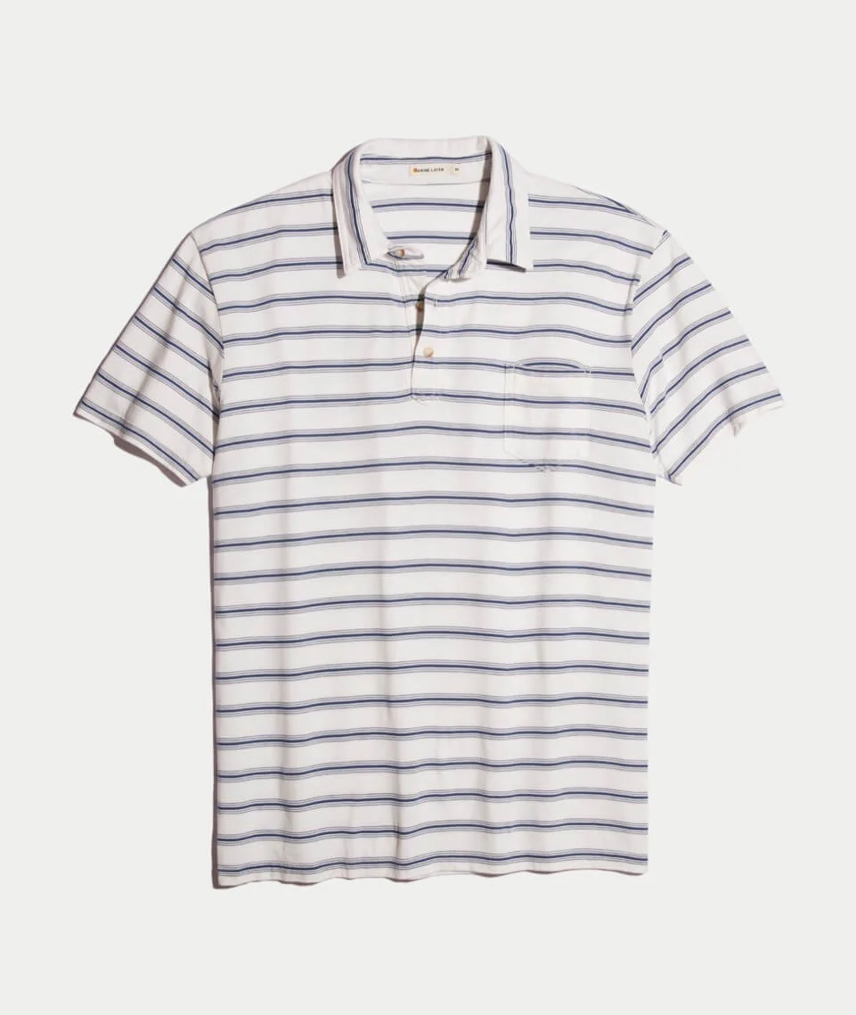 Presidio Polo in Navy/White