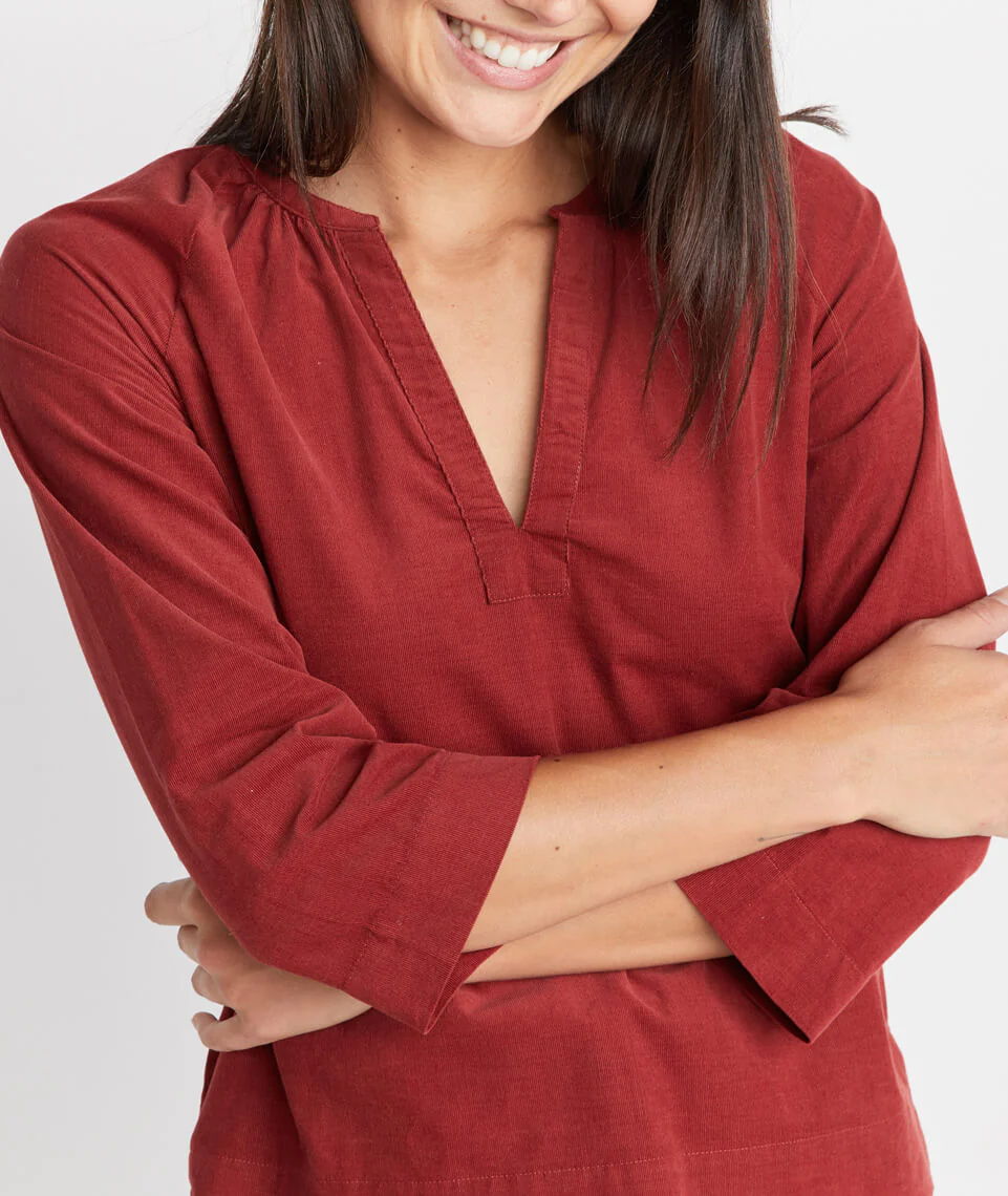 Lenora Blouse in Rosewood