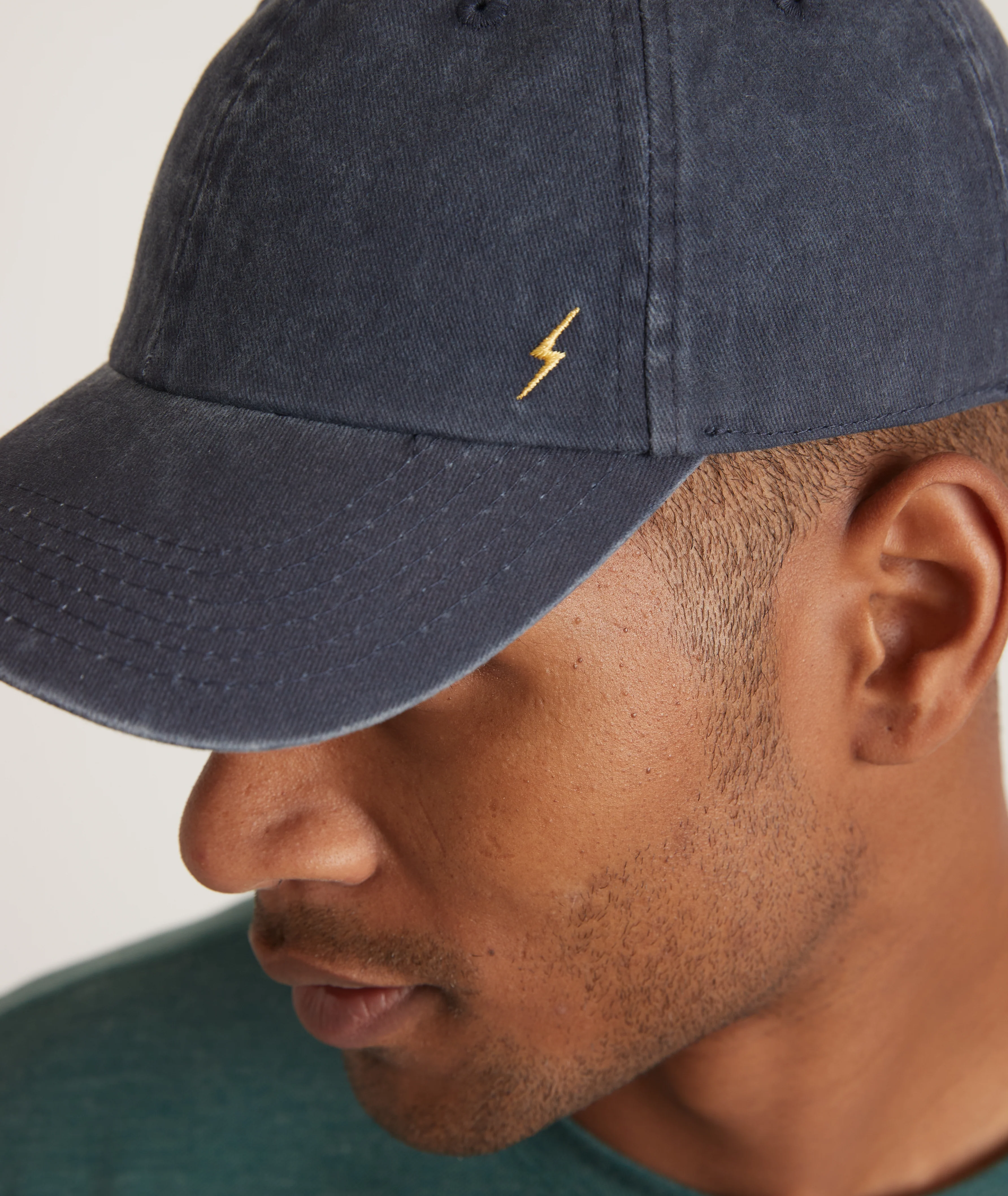 Baseball Hat in Navy Lightning Bolt