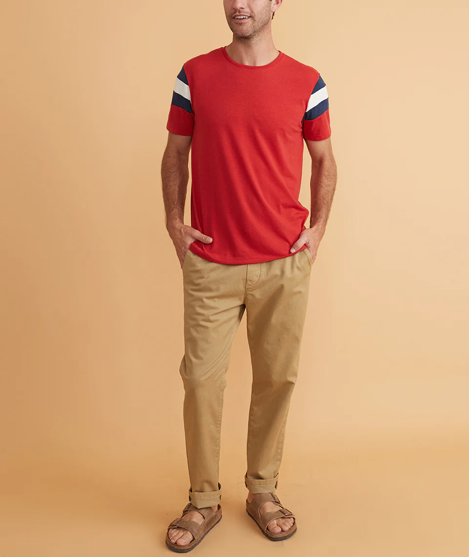 Re-Spun Banks Tee in Salsa