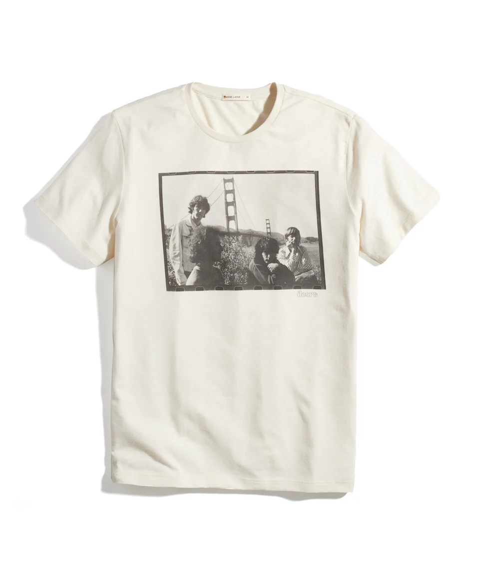 The Doors Photo Tee in Unisex Natural