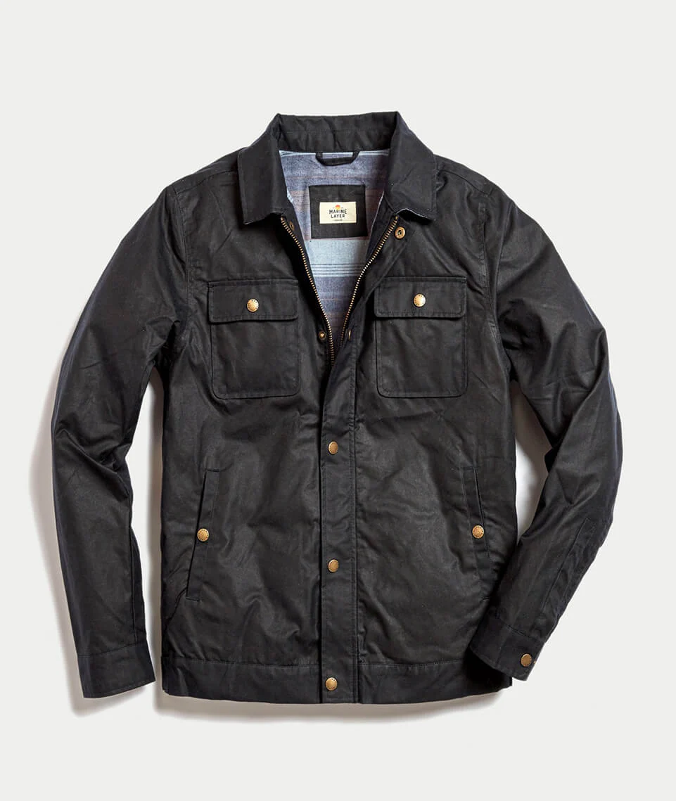 Wax Field Jacket in Dark Navy