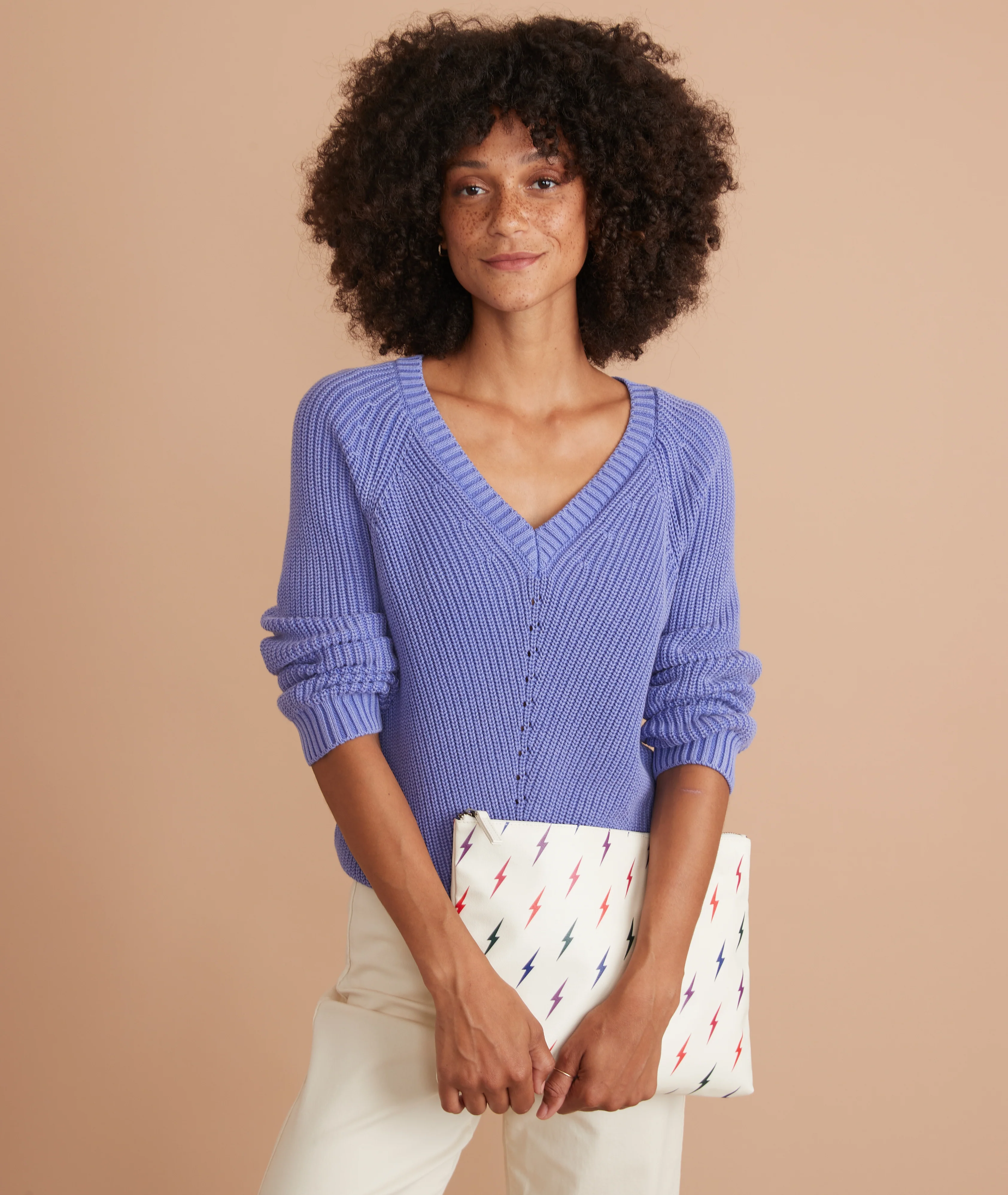 Large Pouch in Lightning Bolts