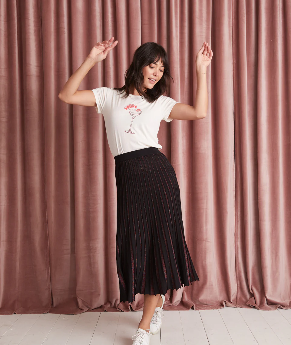 Cheers Classic Crew Tee in White