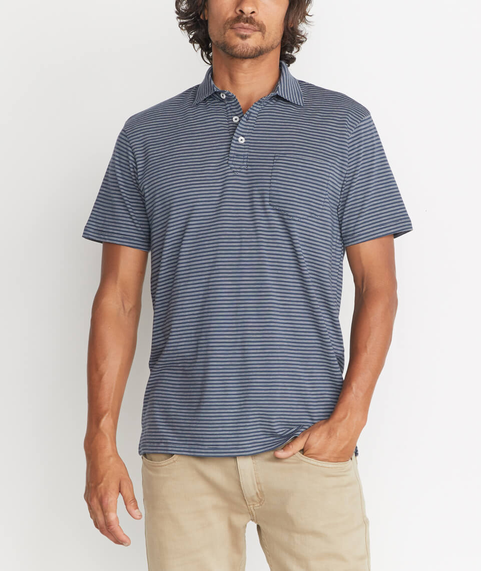 Marco Polo in Navy Stripe