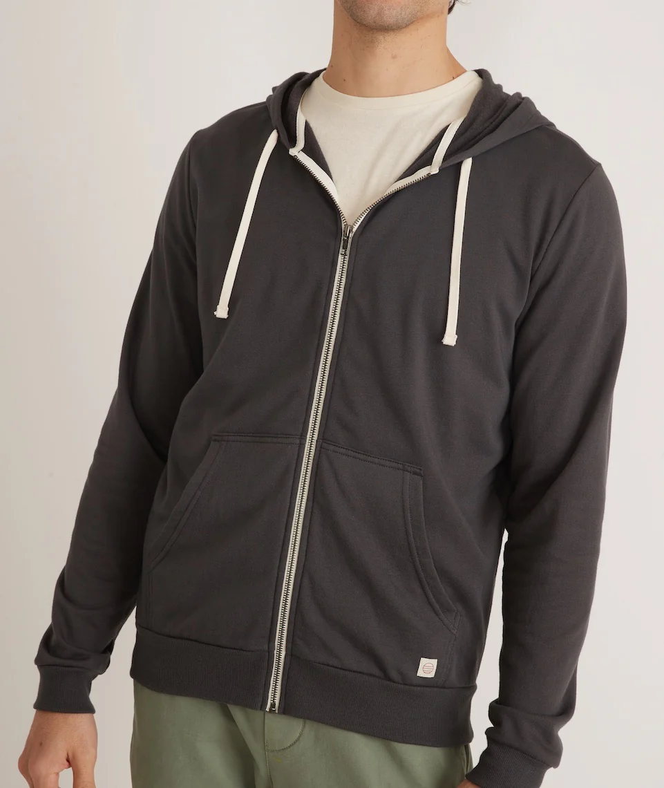 Afternoon Full Zip Hoodie in Asphalt Grey