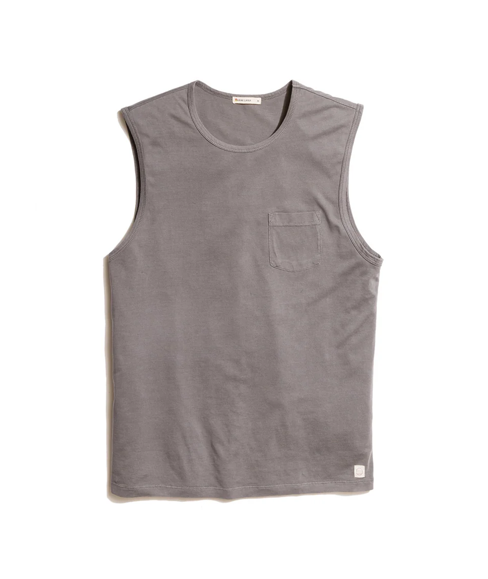 Arturo Muscle Tank in Faded Black