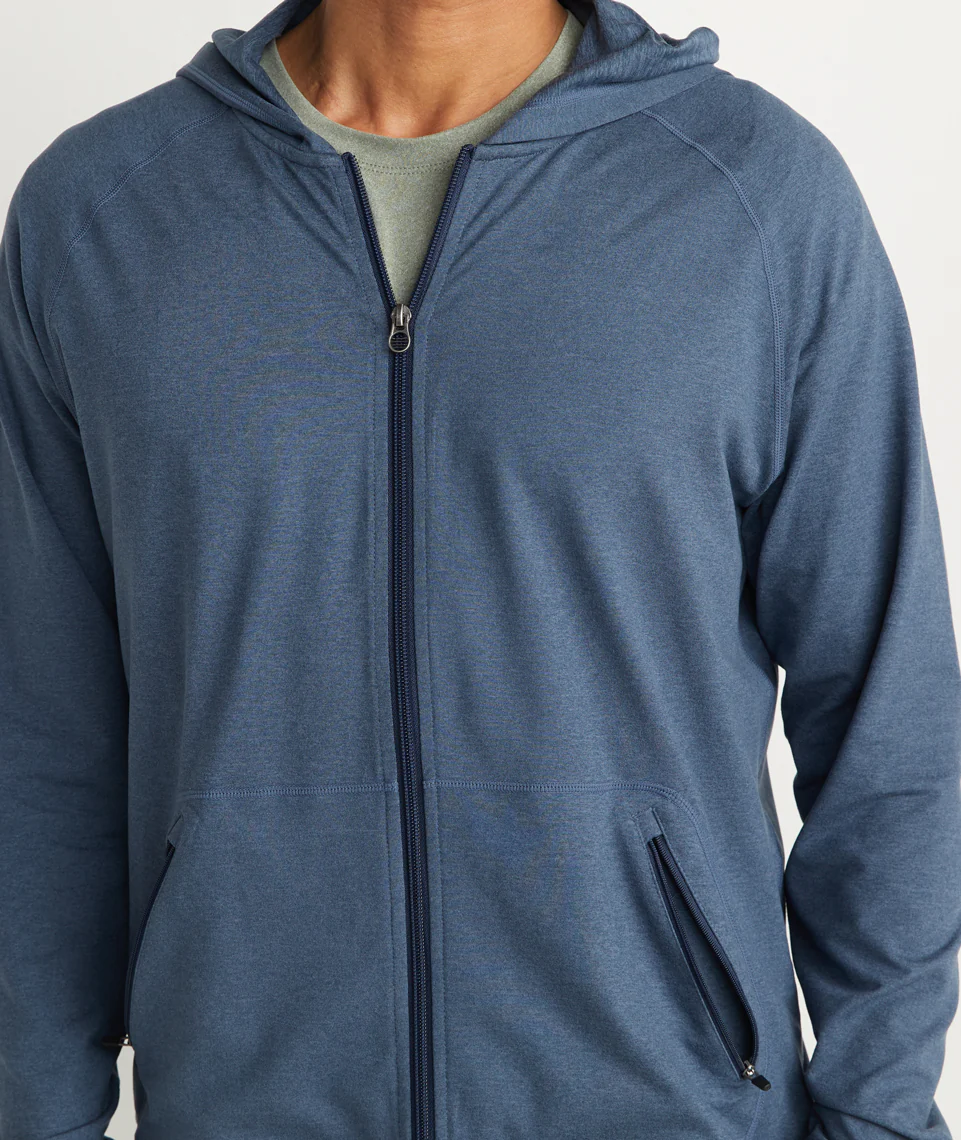 Kendrick Zip Hoodie in Bering Sea