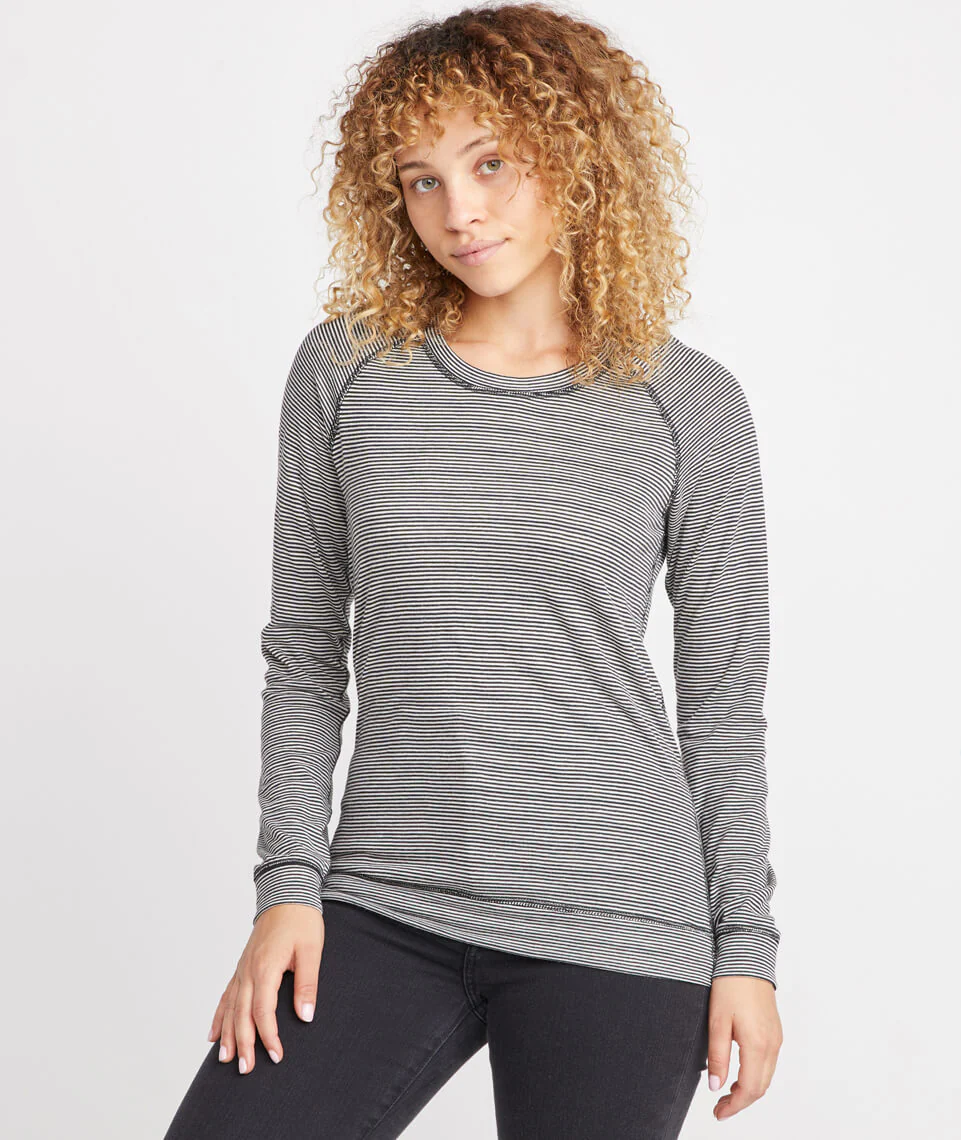 Reversible Raglan in Graphite/Natural