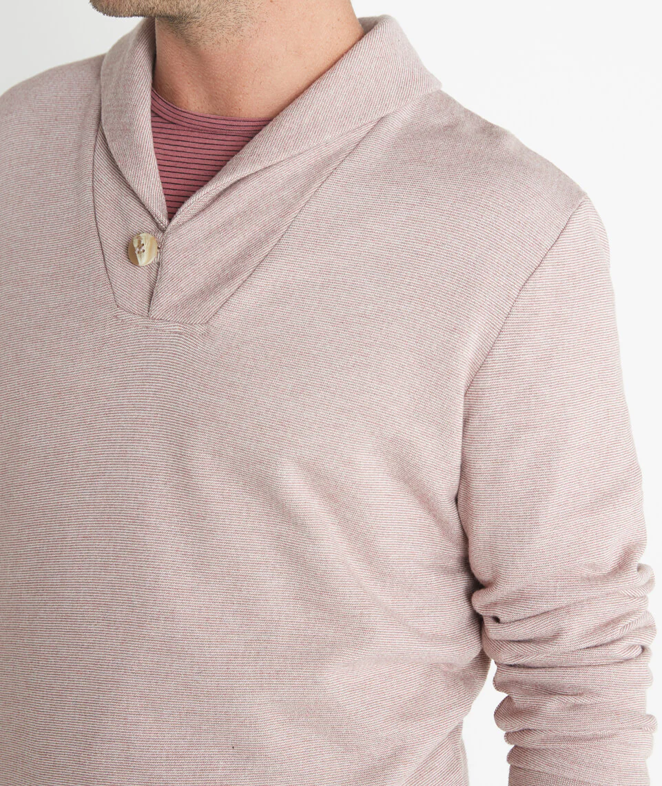 Davis Shawlneck in Syrah Mini Stripe