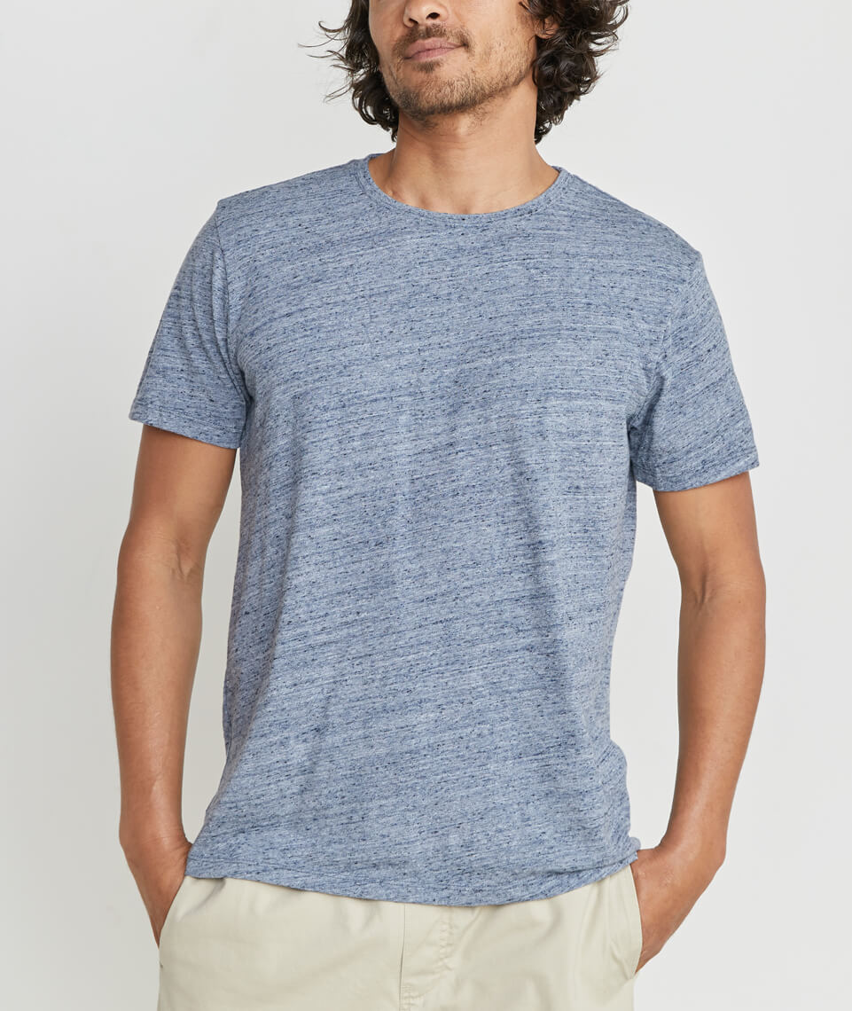 Signature Crewneck in Denim Nep