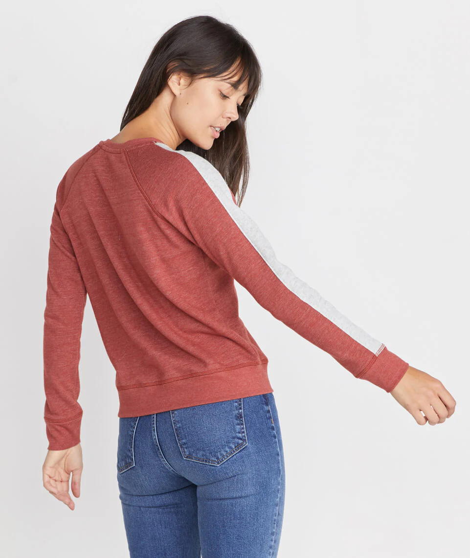 Varsity Raglan in Rosewood